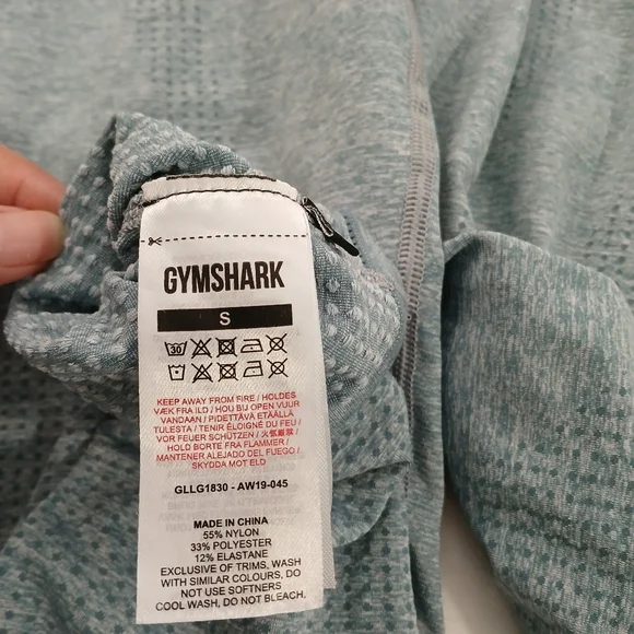 Gymshark  Light Teal Seamless Legging, Women's Size Small. - Picture 7 of 9